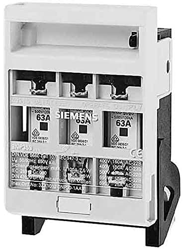 Siemens Sicherung nh-500v t-00 160a zentrale Anzeige