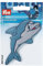 Prym 925246 Applikation Delphin, Polyester, blau, 56 x 110 mm