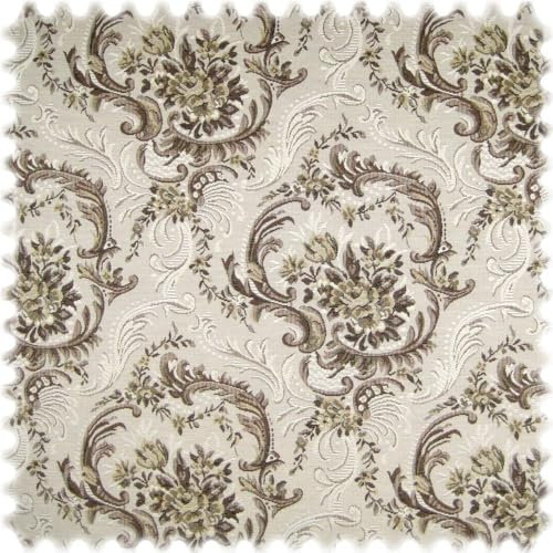 Jacquard Ornament Gobelin Möbelstoff Schubert braun