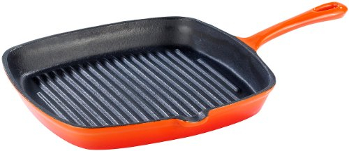 Tornwald-Schmiede Steakpfanne Gusseisen: Gusseisen-Grillpfanne, 26 cm (Guss Grillpfanne, Pfannen Induktion, Grillen)