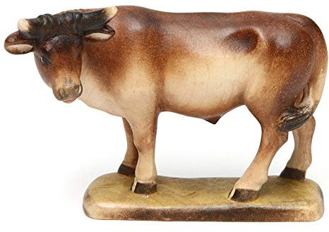 Ochse 12cm Holz, Krippe Valgardena