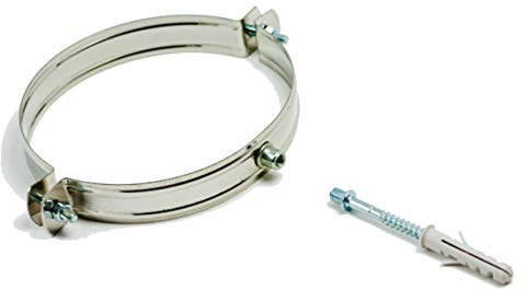 Collier mural, diamètre 200 mm, acier inoxydable, fixation au mur, pour tuyaux, conduits de fumée