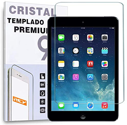 REY Bildschirmschutz aus gehärtetem Glas für iPad mini 1, 2, 3, 4 y 5, Schutzfolie, Displayschutzfolie 9H+ Härte, Anti-Kratzen-Öl-Bläschen