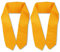 Bestlivings Raffhalter 2er Pack inkl. Befestigungsösen für Gardinen (Hell-Orange), viele Farben erhältlich