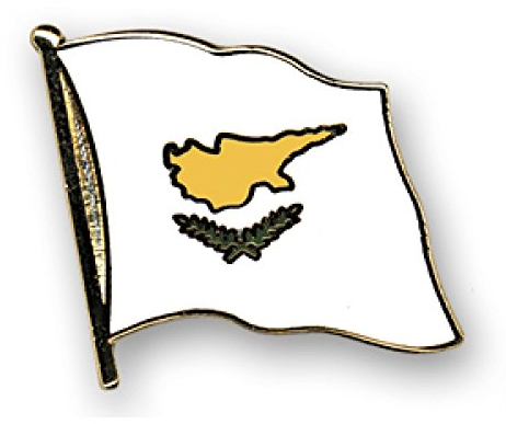 Flaggen-Pin vergoldet : Zypern