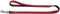 HUNTER SOFTIE Führleine für Hunde, Kunstleder, mit Handschlaufe, 1,5/110 cm, rot