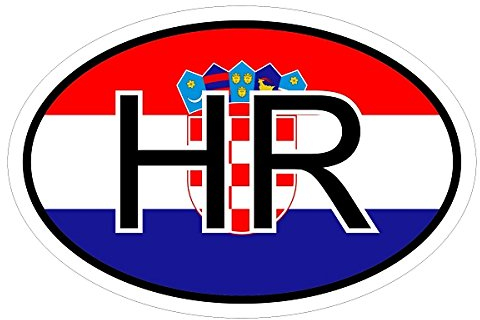 Kiwistar - Autoaufkleber - 10x6,6 cm - außen klebendKiwistar Autoaufkleber - Kroatien HR Auto, Laptop, Fahrrad, LKW, Motorrad Mehrfarbig Autoaufkleber Aufkleber KFZ Flagge Fahne