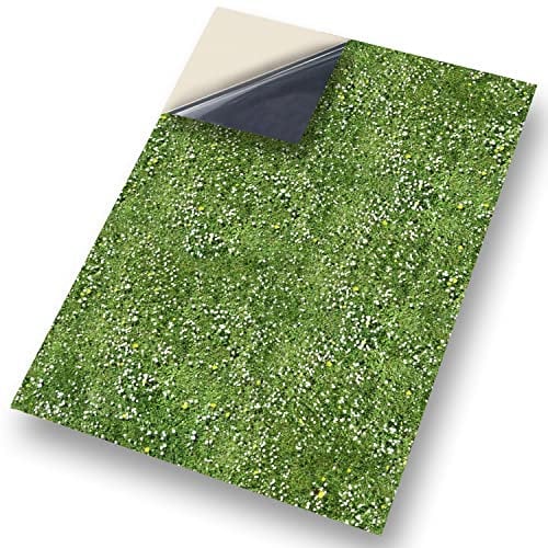 Stick & Go Repositionable Self Adhesive Dolls House Wallpaper 1:12 Scale (1 Sheet) - Grass - No. 71