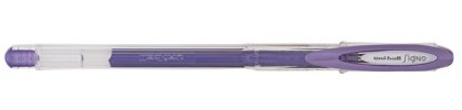 uni-ball Signo UM-120NM Gel Ink Rollerball Pen - Metallic Violet, Pack of 12