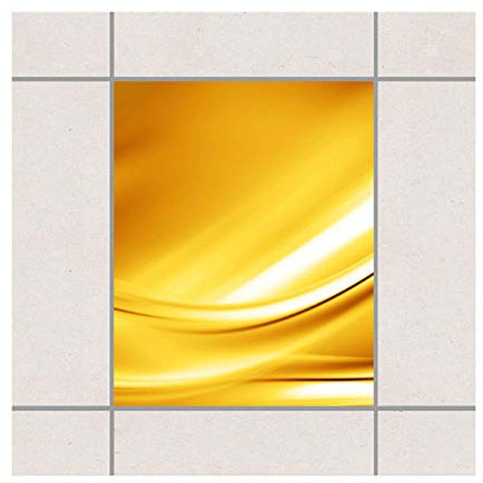 Apalis Fliesenaufkleber Fliesenbild Fliesen-Deko Golden Glow Set 20teilig 25x20cm