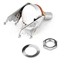 Fender 250K 15A Audio Taper Snap-In Potentiometer, solider Schaft