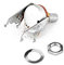 Fender 250K 15A Audio Taper Snap-In Potentiometer, solider Schaft