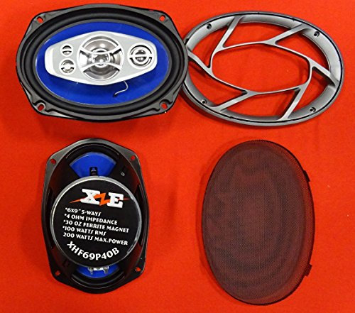 RMS P40B - Altavoces para coche con forma elíptica (6 x 9 pulgadas, potencia 200 W)
