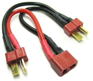 Etronix Deans 2S Battery Harness for 2 Packs in Series 14AWG Silicone Wire