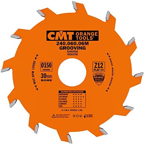CMT ORANGE TOOLS - 240.060.06M LAMA CIRCOLARE PER INCASTRI HW 150x6.0/3.0x30 Z12 PIANO