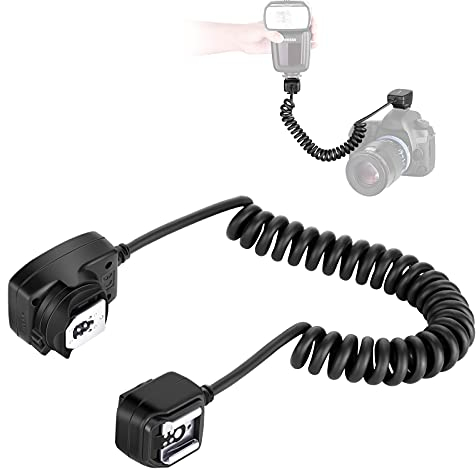Neewer 4.2'/1.3m TTL Off Camera Flash Speedlite Kabel für DSLR 800D/750D/700D/650D/600D/7D2/7D/6D2/6D/5D4/5D3/5D2/5DS/1D4/1D3/100D/80D/70D/60D Kameras