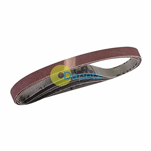 Dapetz® Courroies Grain 120 5 Pack pour 10mm X 330mm Sanders