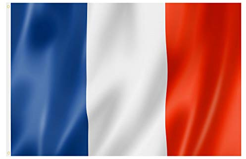 TRIXES Bandera francesa grande de 1,5 m x 9 m