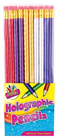 ART BOX Holographic HB Pencil (Pack of 10) 6365