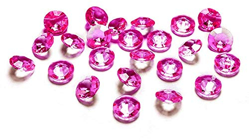 Kristall-Diamanten, 1,2cm, 100 Stück, dark pink