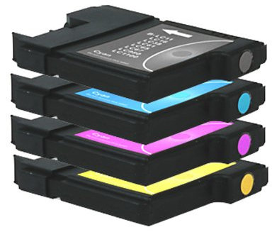 4 Druckerpatronen Tinte für Brother DCP 145C DCP 165C DCP 395C MFC 290C ersetzen LC980 LC1100 XXL