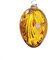 Marolin Handgefertigtes Osterei aus Glas, goldtopas