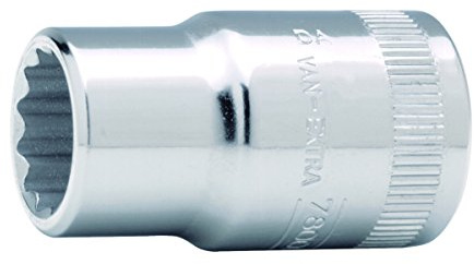 Bahco 7800DZ-1 Standard Length Socket, Silver, 1/2 Bi-Hex 1-Inch