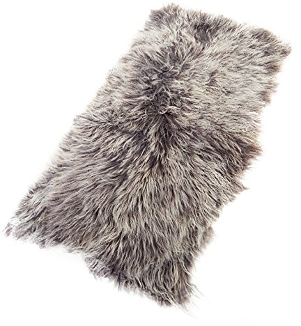 Reissner Lammfelle Tibet Lammfell Auflage TP1 60x120cm Farbe dunkelgrau (Tops) JAY33 TP1