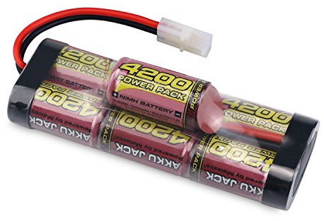 melasta 8.4V 4200mAh 7-Cell Hump NiMH Battery Compatible with Tamiya Connector RC Racing Cars