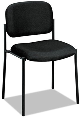 HON Scatter HVL606 Gästestuhl, ohne Armlehnen, stapelbar, Schwarz