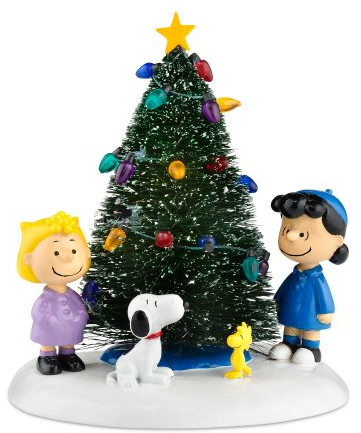 Department 56 Peanuts Village O' Weihnachtsbaum-Accessoire-Figur, Grün