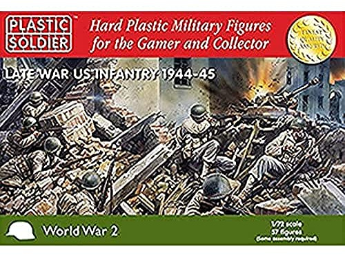 Plastic Soldier American Infantry 1944-45 1/72nd Miniature, Multicolor