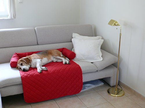 Artur Soja Leo Hundebett Couch M 70 x 90cm ROT Sesselschutz Sofaschutz COUCHPROTECT