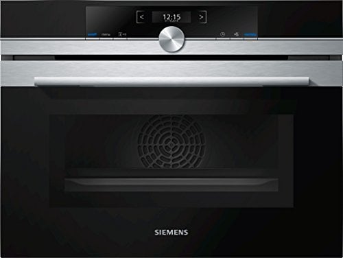 Siemens 4242003658345 Built-in Mini Oven with Microwave Function CM633GBS1, Stainless Steel, 1000 W, 45 litros, Acero Inoxidable, Multicolour