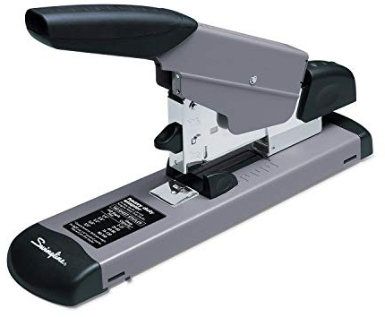 Swingline Heavy Duty Stapler, 160 Sheet High Capacity, Durable Office Desk Staplers, Alignment Guide, Commercial Desktop Stapler for Home Office Supplies or Desktop Accessories, Black/Gray (39005)