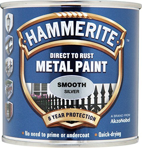 Hammerite Metal Paint Smooth 250ml Silver