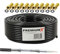 Premium X 50m de cable coaxial BASIC negro 135dB 4 veces apantallado CCS Cable coaxial de antena de TV por satélite 10x enchufe F