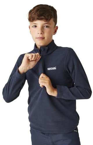 Regatta Hot Shot II Junior Half Zip Fleece Top - SS20-9-10 Years - Black