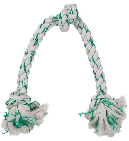 Booda Fresh N Floss 3 Knot Tug Rope Dog Toy, X-Large, Spearmint