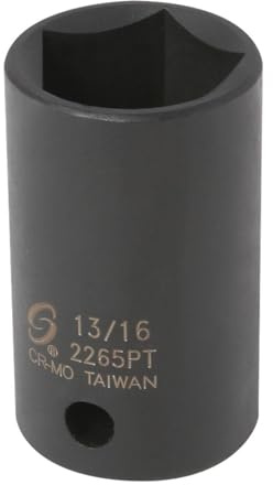 Sunex 2265PT 1/2-Inch Drive 13/16-Inch 5-Point Impact Socket