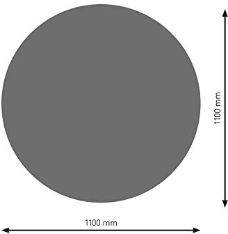 raik PU076-1B8-gg Raik Bodenplatte B8 Kreis gussgrau pulverbeschichtet Ø 1100 mm
