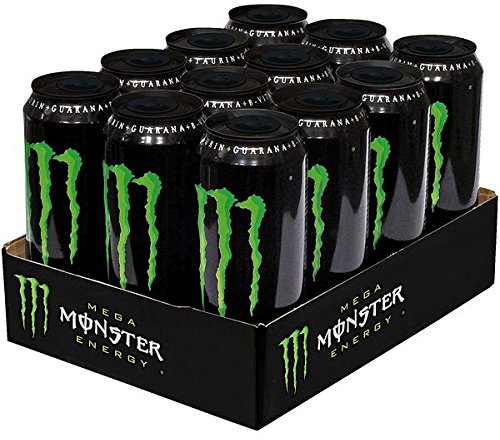 6 Dosen a 553ml Mega Monster Energy Drink inkl. 1.50€ EINWEG Pfand grün