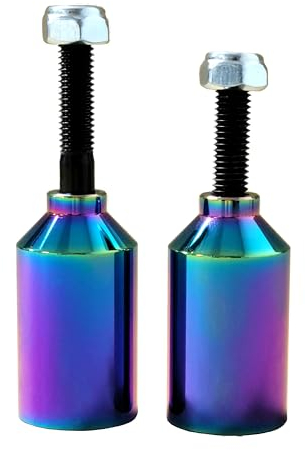 Blunt Stunt Scooter Pegs Alu Rainbow Neochrome mit Achsen