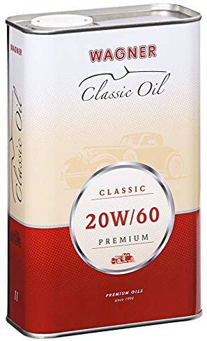 WAGNER Mehrbereichs-Motoröl Classic SAE 20W/60 Premium - Oldtimer & Motorrad Mit Ölfilter |API SM/CI-4| Turbo- & Katalysator geeignet | Reduziert Reibung & Verschleiß | 1 Liter Motoröle Für Autos