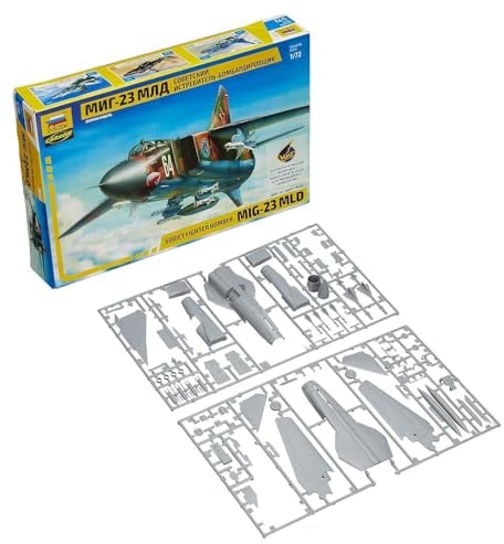 Zvezda 500787218 500787218-1:72 MIG-23 MLD Soviet Fighter - Kit di Montaggio per modellini in plastica, per Principianti, Mimetico
