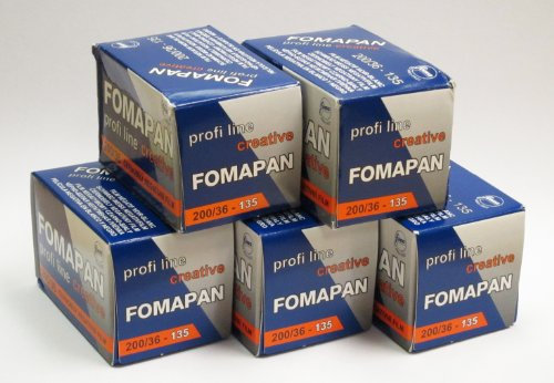 Fomapan 200 asa Black and White 35mm Film 36 Exposure 5 Pack
