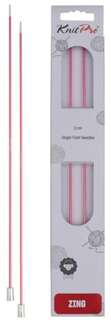 KnitPro Zing Lange Nadeln 10 (25cm) | 2mm
