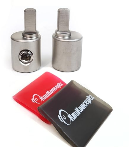 KnuKonceptz Offset Power/Ground Amp Input Wire Gauge Reducer 1/0 to 4 Gauge Pair with Heat Shrink