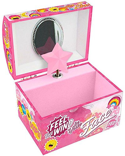 Soy Luna Musikalischer Schmuckkasten Kiste Box Bin Acetat Rosa