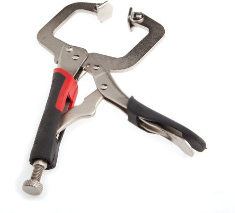 Forney 70216 C-Clamp, Locking with Cushion Grip, 9-Inch